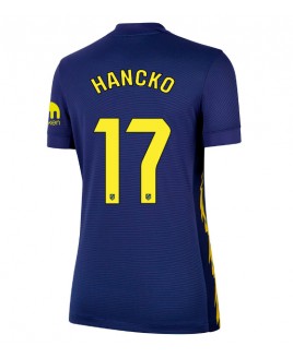 Günstige Atletico Madrid David Hancko #17 Auswärtstrikot Damen 2025-26 Kurzarm